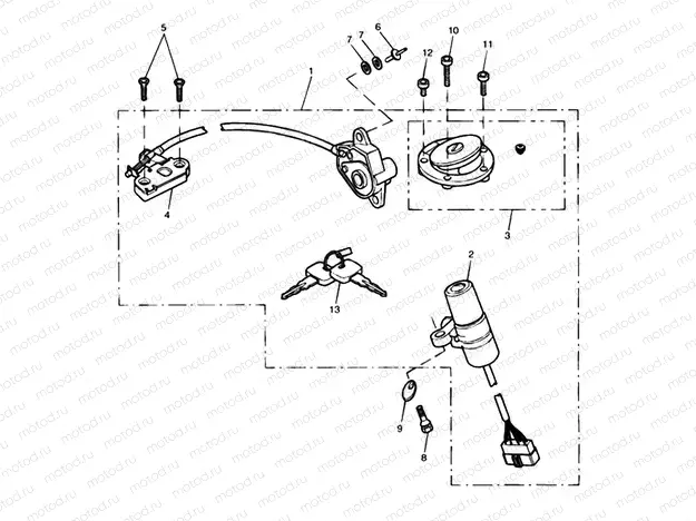 Ignition Switch & Lock Set