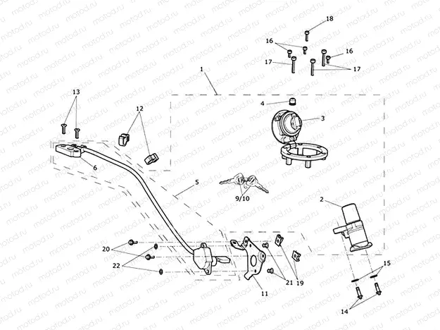 Ignition Switch & Lock Set