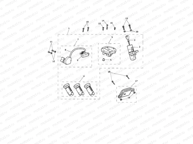 Ignition Switch & Lock Set