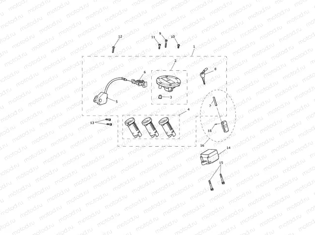 Ignition Switch & Lock Set