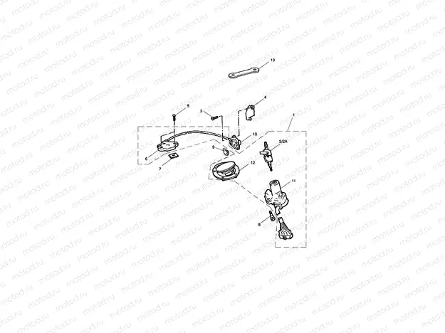 Ignition Switch, Seat Lock Sprint, Sprint Sport