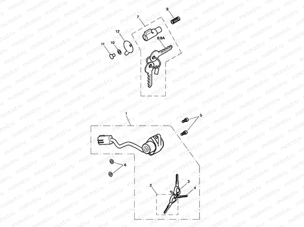 Ignition Switch & Steering Lock 435934 > - See Tech News 118