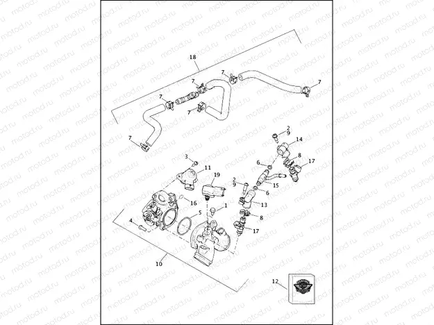 INDUCTION MODULE, FUEL - XG500 XG750
