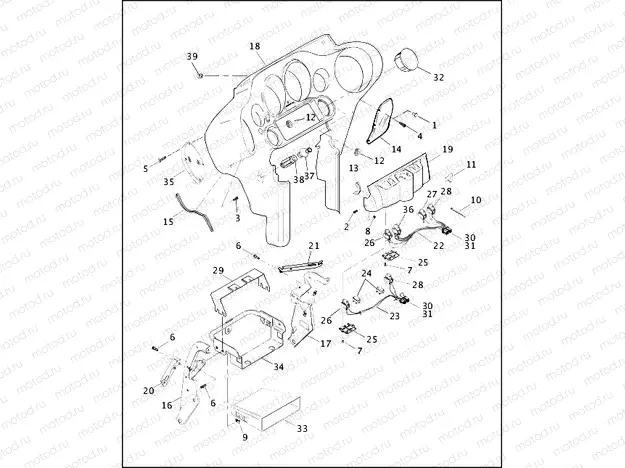 INNER FAIRING - 1996 FLHT