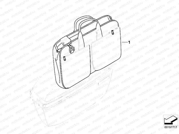 Inside pocket, official vehicle case