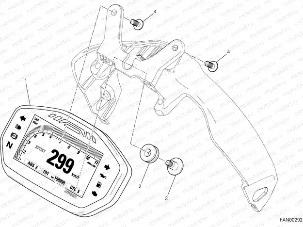 INSTRUMENT PANEL [MOD:M 1200R]