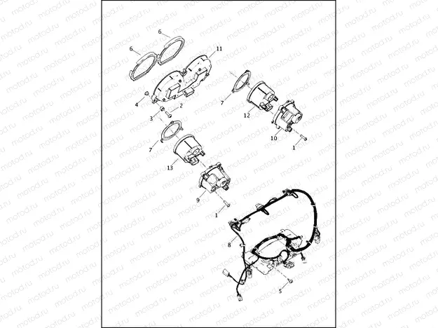 INSTRUMENTS - FLHT, FLHTCU, FLHTK, FLHTKL, FLHX AND FLHXS