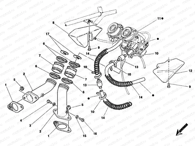 INTAKE MANIFOLD » INTAKE, CARBURETTOR