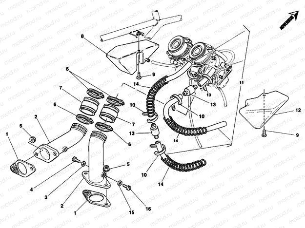 INTAKE MANIFOLD » INTAKE, CARBURETTOR