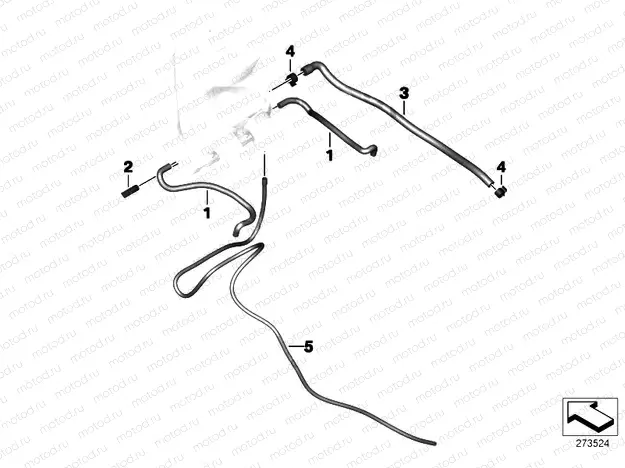 Intake muffler, mounting parts