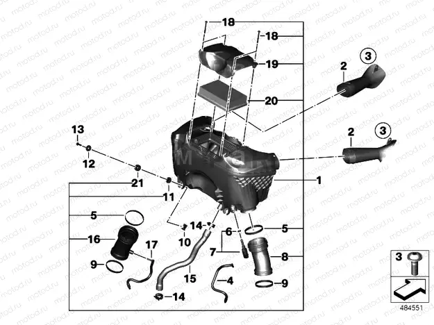 INTAKE SILENCER / FILTER CARTRIDGE INTAKE SILENCER / FILTER CARTRIDGE