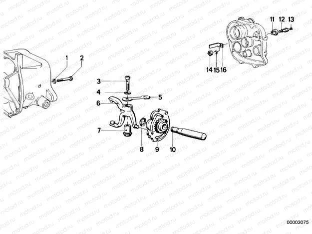 Internal shifting parts/shifting cam