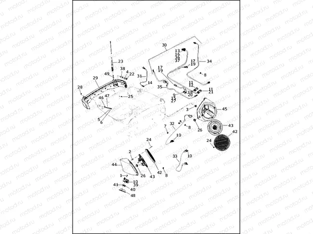 LAMPS AND SPEAKER HOUSINGS, ULTRA TOUR-PAK - (1 OF 2)