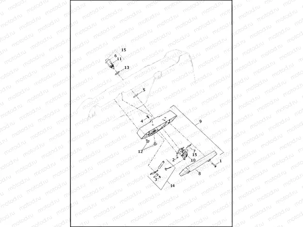 LATCH ASSEMBLY, TRUNK DOOR - FLHTCUTG