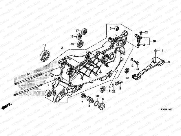 LEFT CRANKCASE