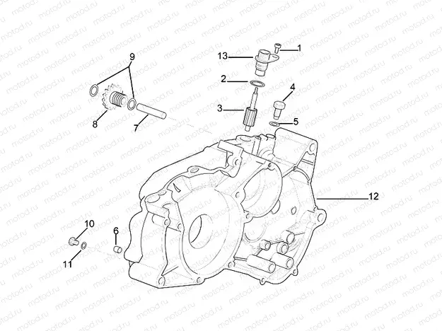 Left crankcase
