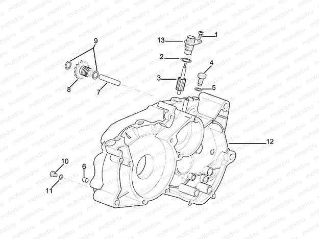 Left crankcase