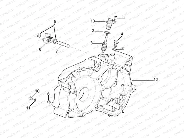 Left crankcase