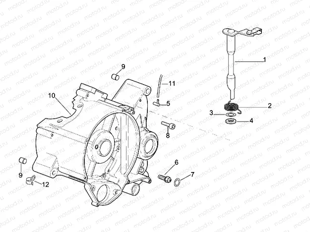Left crankcase