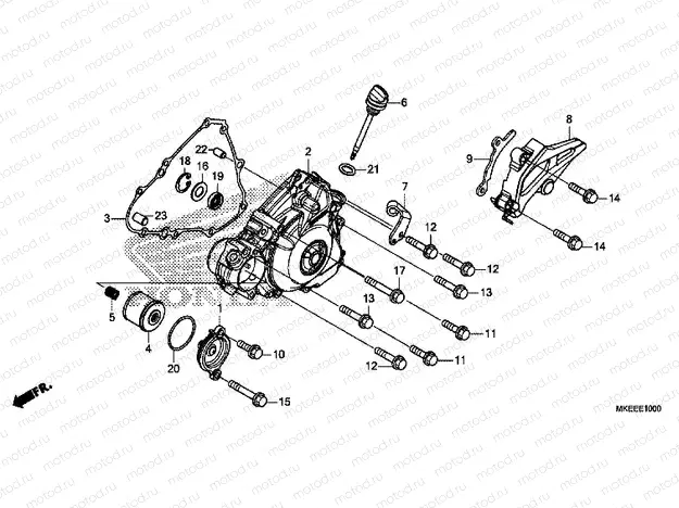 LEFT CRANKCASE COVER
