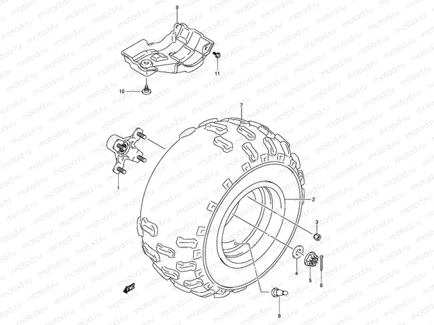 LEFT REAR WHEEL