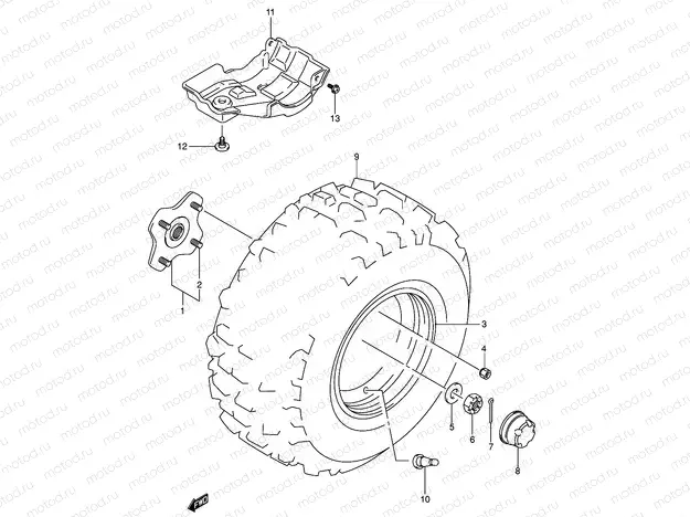 LEFT REAR WHEEL