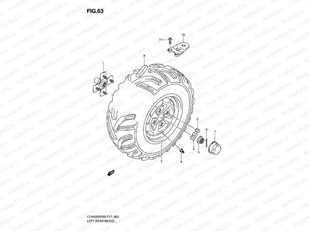 LEFT REAR WHEEL
