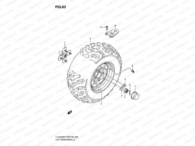 LEFT REAR WHEEL