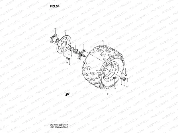LEFT REAR WHEEL
