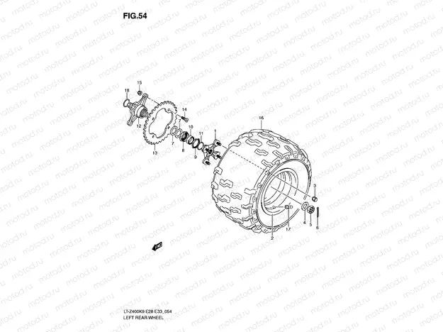 LEFT REAR WHEEL