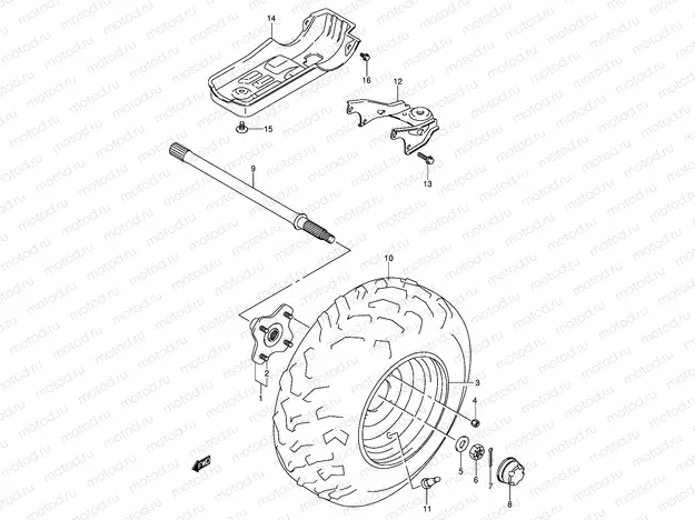 LEFT REAR WHEEL