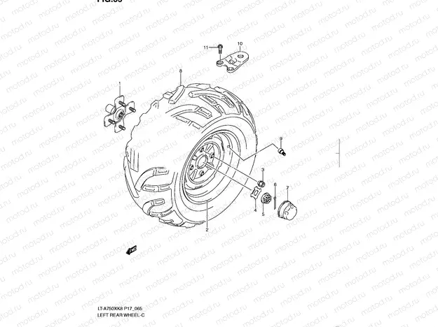 LEFT REAR WHEEL