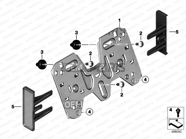 LICENCE PLATE ADAPTOR