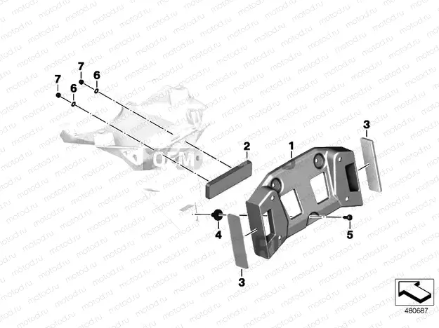 LICENSE PLATE BRACKET US / REFLECTORS