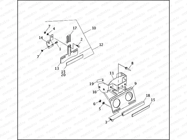 LICENSE PLATE BRACKETS