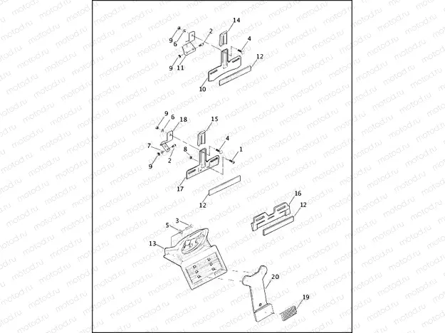 LICENSE PLATE BRACKETS