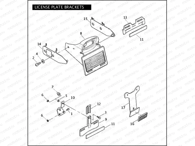 LICENSE PLATE BRACKETS