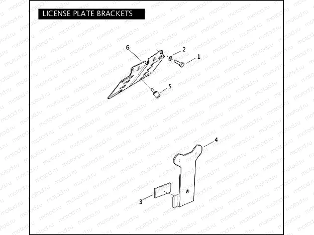 LICENSE PLATE BRACKETS