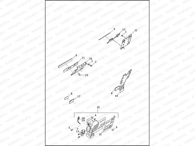 LICENSE PLATE BRACKETS - FLD, FXDWG