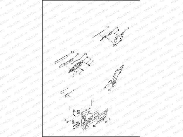 LICENSE PLATE BRACKETS - FLD, FXDWG