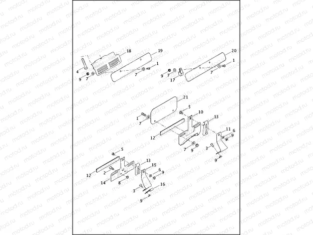 LICENSE PLATE BRACKETS - FLSTC, FLSTF, FLSTN, FLSTFB AND FLSTFBS