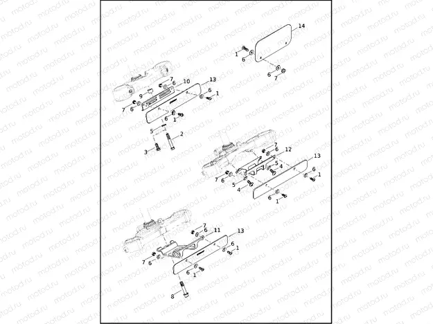 LICENSE PLATE BRACKETS, INDIA - FLDE, FLFB, FLFBS, FLHC, FXBB, FXFB, FXLR
