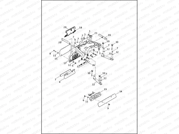 LICENSE PLATE BRACKETS - XG750A