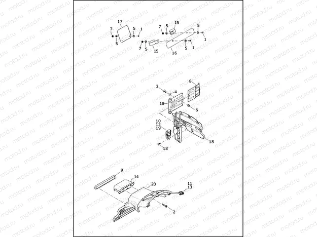 LICENSE PLATE BRACKETS - XL1200CX