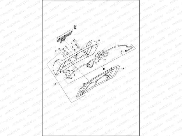 LICENSE PLATE LIGHT - FLRT, FLTRT -HDI, ENGLAND, JAPAN