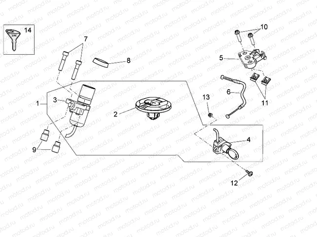 Lock hardware kit