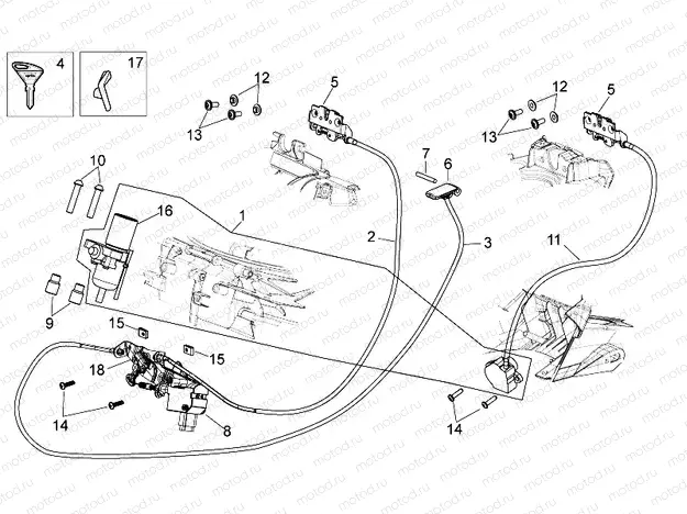Lock hardware kit