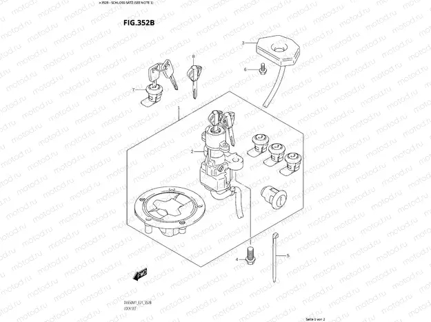 LOCK SET incl. case locks