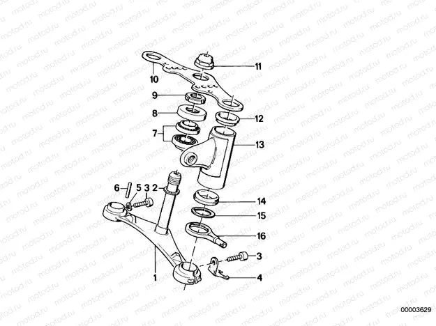 Lower fork cross brace