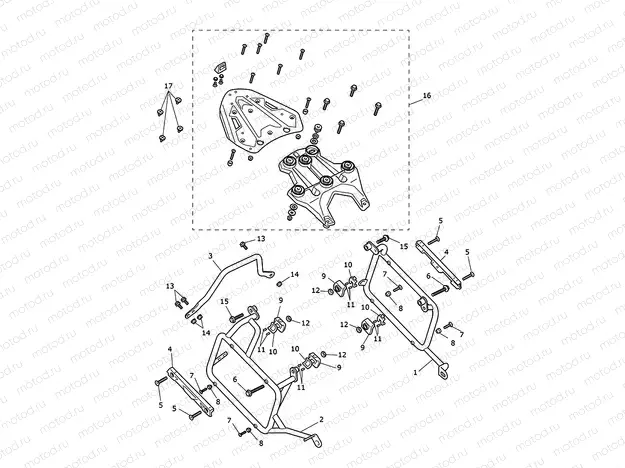 Luggage mounting system